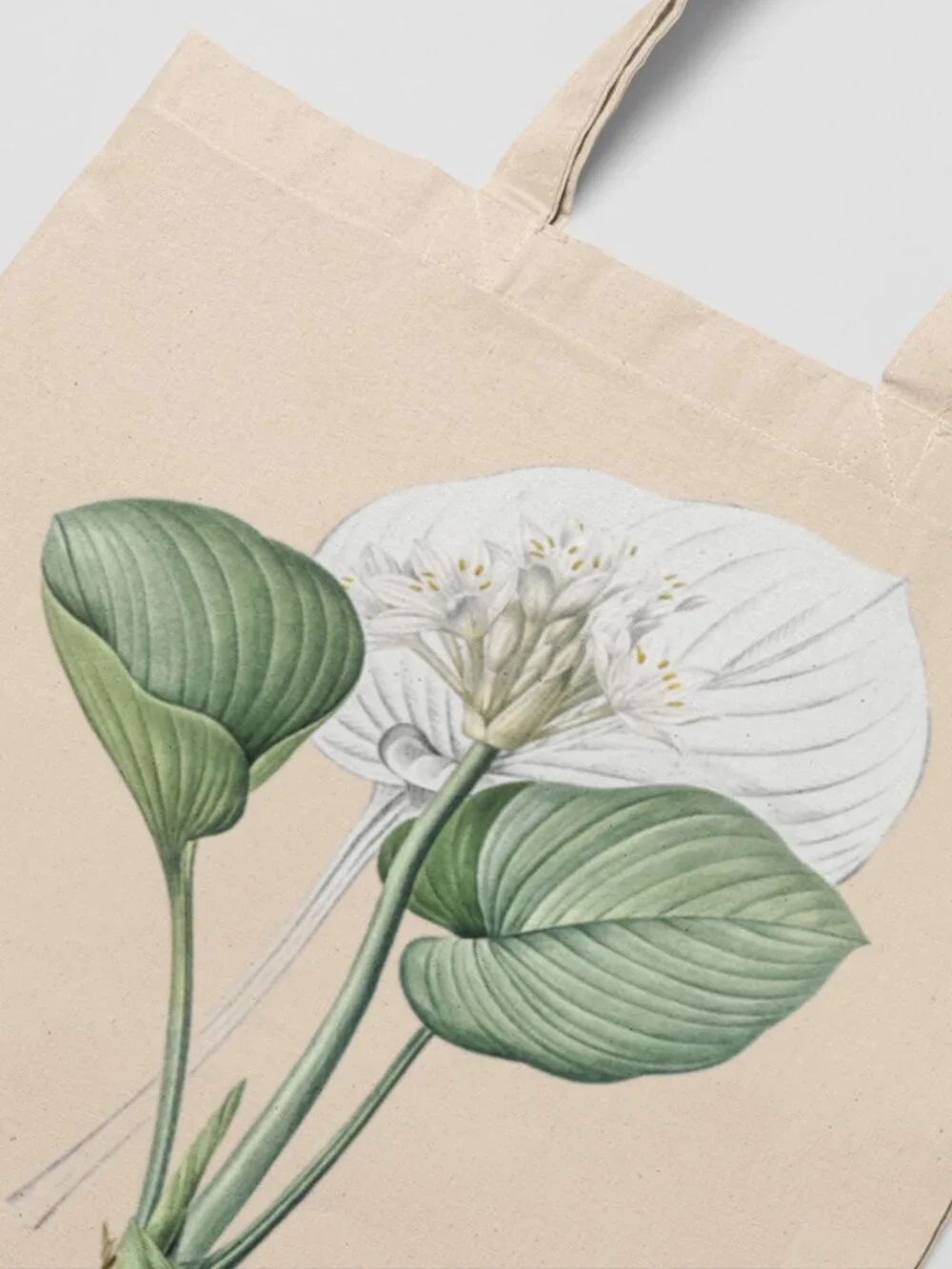 Cardwell Lily Vintage Floral Print Graphic Canvas Tote Bag